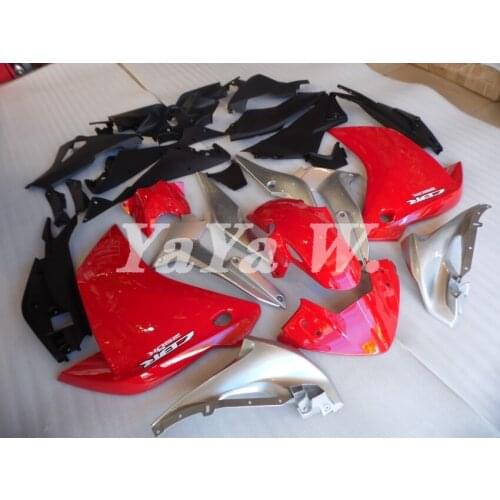 Motorcycle Full Fairing Kit Bodywork Cowling High Quality Injection Fit for CBR250R CBR250RR 2011 2012 2013 2014 RED SLIVER col