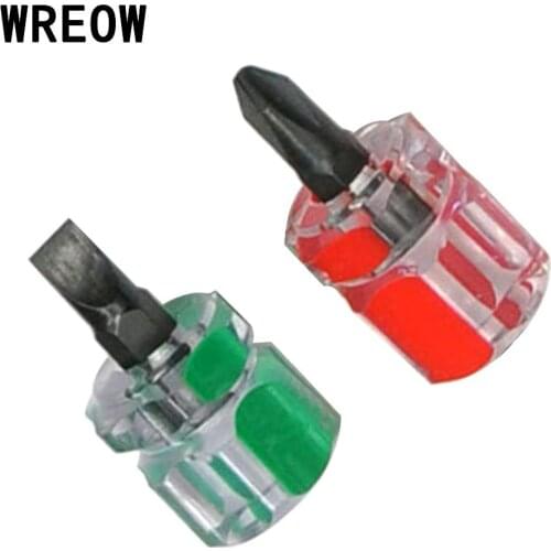 2pc/set Screwdriver Kit Mini Small Portable Radish Head Screw Driver Transparent Handle Repair Hand Tools Precision Screwdriver