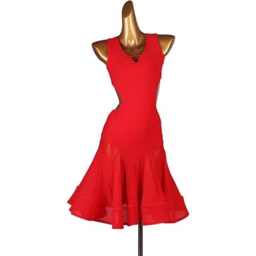 New Fashion Latin Dance Dress Women Tassel Ballroom/Tango/Rumba/Latin Dance Costume Sleeveless Latin Competition Dancing Dress