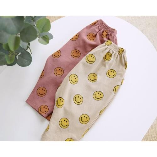 2 3 4 5 6 Years Toddler Girls Pants Fashion Korean Printing Casual Trousers for Girl Kids Pants Summer 2020 Baby Child Pants New