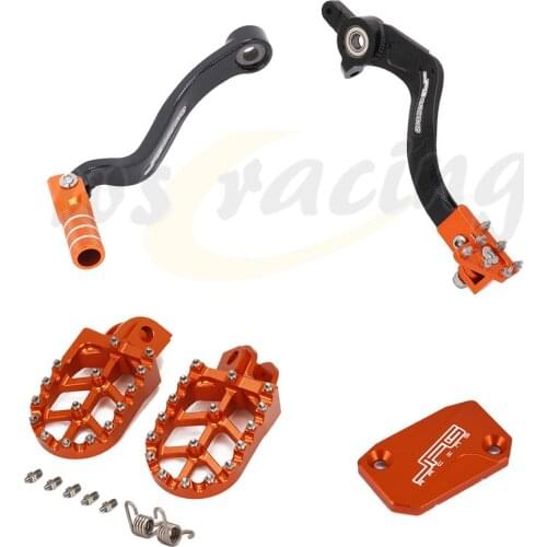 Foot Pegs Pedals Rests Shifter Shift Foot Brake Pedal Lever Pump cover For KTM SX125 SX 125 SX-F250 SX-F 250 XCF-W250 XCF-W 250