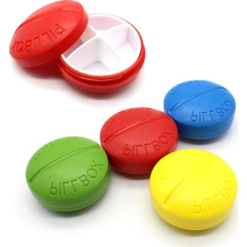 Medicine Splitter Compartment Portable Travel Pill Case Organizer Tablet Medicine Storage Dispenser Holder Splitters Container