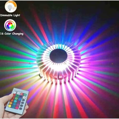 LED Wall Light Modern Downlight Recessed Ceiling Lamp Surface Mounted Colorful Spot Light Living Room Corridor Bar KTV Party Dec