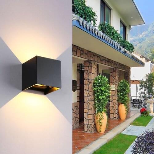Led living room bedroom bedside modern simple aisle waterproof outdoor balcony outdoor creative wall lamp