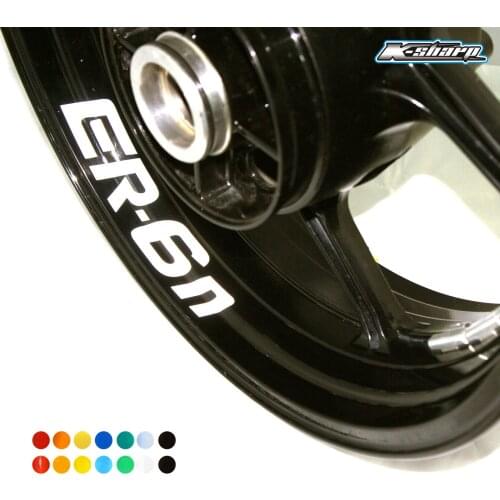 For KAWASAKI ER-6N ER6N er 6n Custom Inner Rim Declas Wheel Reflective Stickers Stripes