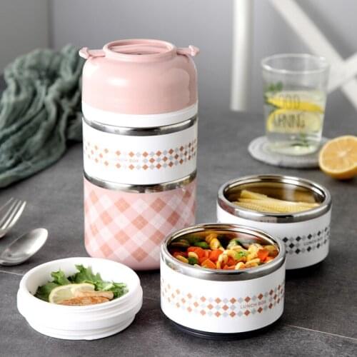 Thermos Lunch Box for Food Container Stainless Steel Thermal Food Storage Container 1 2 3 Tier Insulated Bento Box
