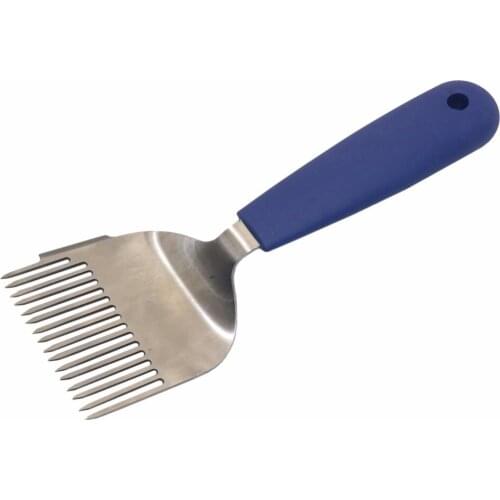 New Beekeeper 16-Pin Straight Needles Uncapping Forks Blue handle Stainless Steel Bee Honey Sparse Rake Shovel Supplies Tools