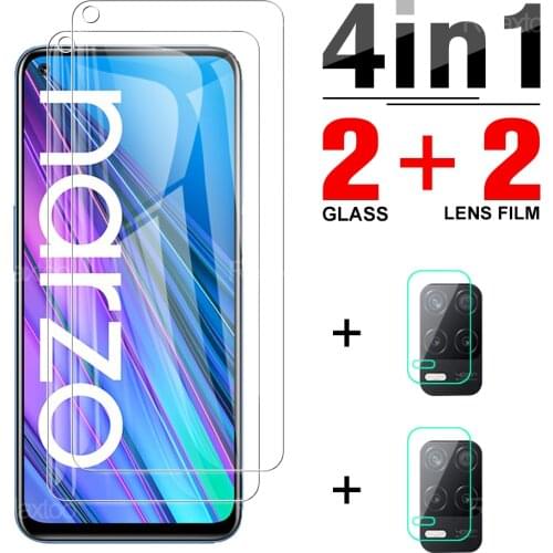 4 In 1 Full Cover Tempered Glass For OPPO Realme Narzo 30 5G Camera Lens Protective Glas For GT Neo 8 Pro 30A V13 C21 C11 2021