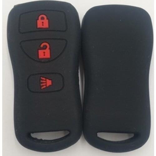 1PC New Car Silicone 3BTN Remote Key Fob Case Shell Cover Fit For Nissan TIIDA / Versa Juke Murano Leaf Pathfinder 370Z Rogue