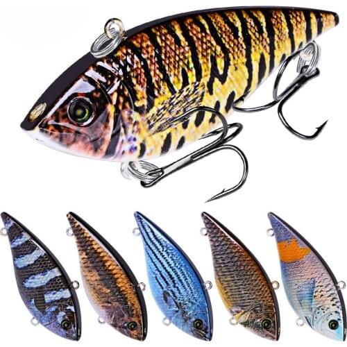 1PC Plastic VIB Fishing Lure 7cm 12G Hard Wobbler Artificial Bait Crankbait Peche Bass Pike Trolling Pesca Fishing Tackle