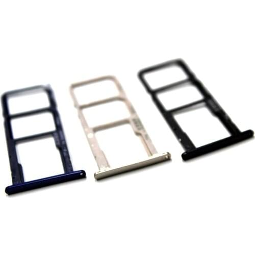 10pcs/lot For Huawei Y5 2018 Nano Sim Card Micro SIM Card SD Reader Holder Sim Tray Adapter Replacement