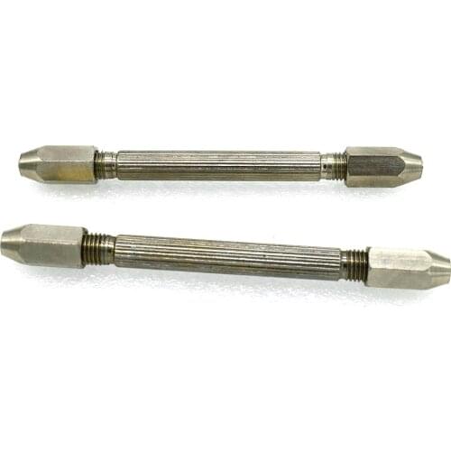2PCS Double Ended Mouth Pin Vise Hand Drill Wire Gauge Bit Holder Twisting pin vise