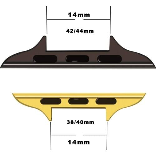 Watch connector 14mm wide apple watch adapter for apple watch Band 42mm 38mm 44mm 40mm iwatch se/6/5/4 UTHAI A70