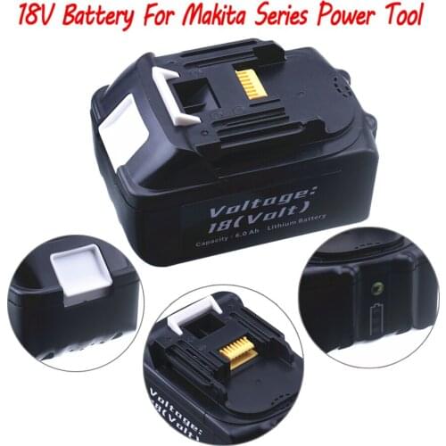 BL1860 Rechargeable Battery 18 V 6000mAh Lithium for Makita Screwdriver Power Tool battery BL1840 BL1850 BL1830 BL1860B LXT 400
