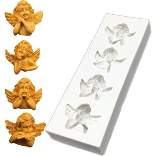 Angel Silicone Sugarcraft Mold Chocolate Cupcake Baking Fondant Cake Decorating Tools
