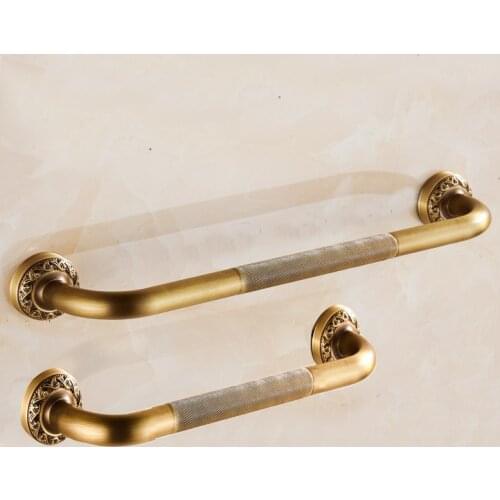 Bathroom safety handrails European toilet handle toilet Anti-Slip toilet copper armrest antique 52cm