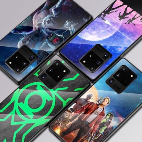 Guardians Of The Galaxy For Samsung Galaxy S20 FE S10e S10 S9 S8 Ultra Plus Lite Plus 5G Tempered Glass Cover Phone Case