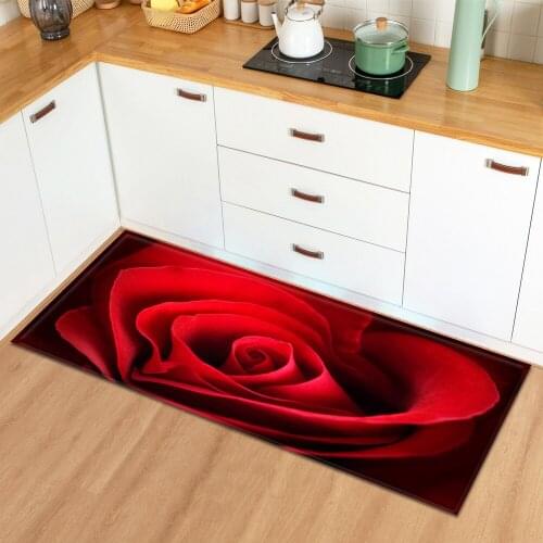 Valentines Day Kitchen Rug Entrance Doormat Bedroom Childrens Bedside Floor Decoration Carpet Home Bath Hallway Anti-Slip Mat
