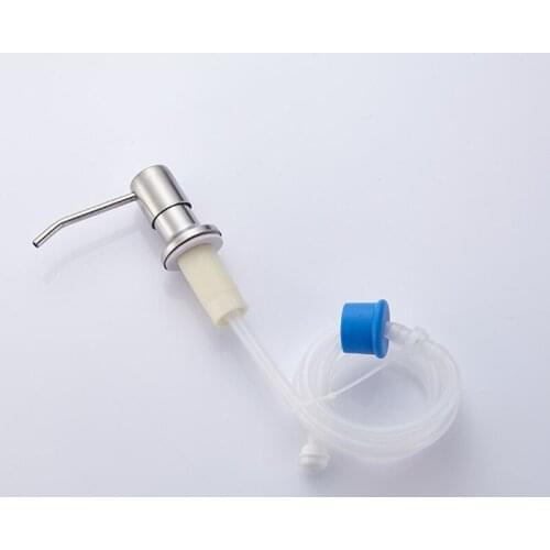 K1KA Stainless Steel Soap Dispenser with Silicone Extension Tube Kit Built in Liquid Soap for Kitchen Accessories Bathroom