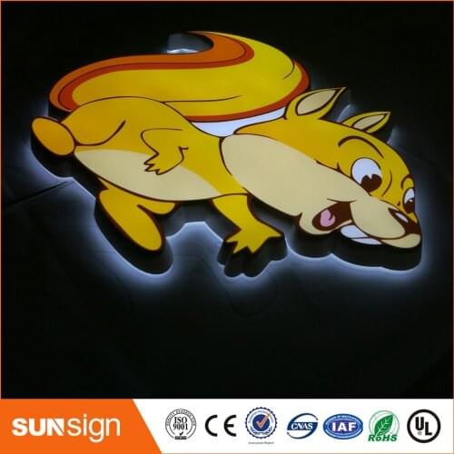 Custom acrylic LED letters signage illuminated outdoor sign letters