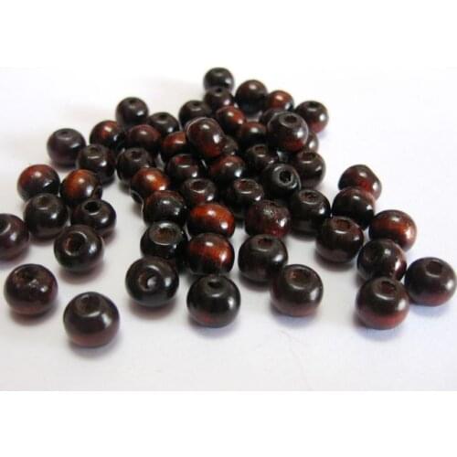500pcs 6mm Round Wood Beads Wooden craft diy handmade jewelry accessories necklace pendant bracelet
