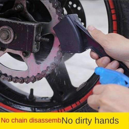 Motorcycle Chain Brush Cleaner Oil Seal Maintenance Cleaning Sailin
