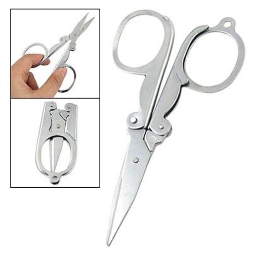 Office Mini Small EDC Stainless Steel Folding Scissor Tijera Tesoura Pocket Tool Utility Gadget Portable Camp Hike Travel Tools