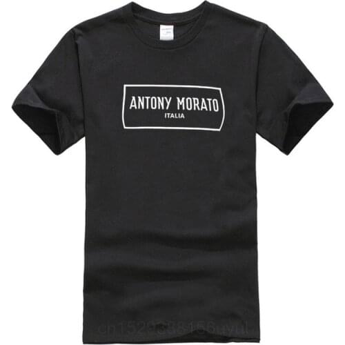 Mens Antony Morato Am Box Logo Black T-Shirt RRP