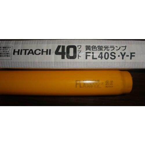 Original Imported HITACHI Hitachi 40W Yellow Anti-ultraviolet UV Lamp FL40S.Y-F
