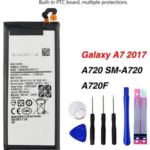 Original EB-BA720ABE Battery For Samsung GALAXY A7 2017 SM-A720 A720 3600mAh