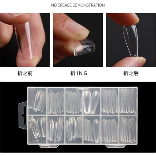 120Pcs Poly Nail Gel Nail Dual Forms Finger Extension UV Builder Nail Tips Tools