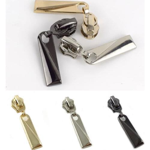 Detachable #5 Metal Zipper Pullers for metal nylon Zipper Sliders Head Zippers Repair Kits Zipper Pull Tab DIY Sewing Bags
