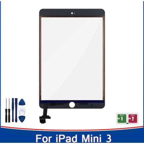 Touch Panel For iPad Mini 3 Touch Screen Digitizer Front Glass With IC Connector For iPad mini3 A1599 A1600 A1601 free shipping