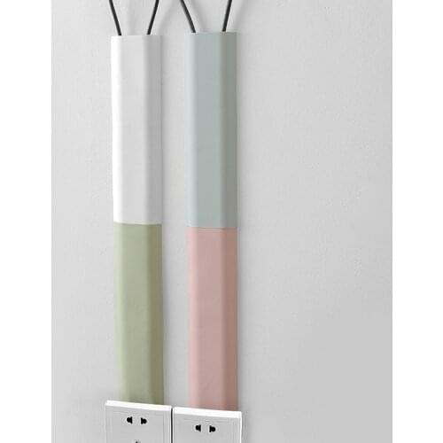 Network Cable Storage Tube Computer Cable Clamps Wall Wire Storage Holder USB Cable Organizer