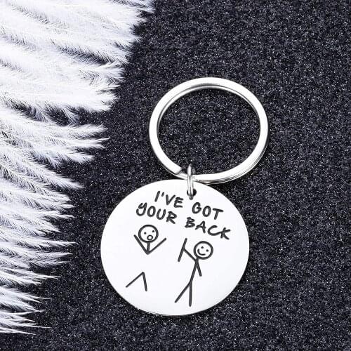 Funny BFF Gifts Keychain for Best Friend Friendship Sisters Birthday Christmas Valentine Gifts for Daughter Son Boys Girls