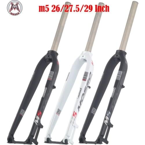 Mtb 26/27.5/29 frame fork MOSSO M5 Mountain Bike Suspension Bicycle fork rigid 7005 aluminum alloy fork for bicycle Disc brake