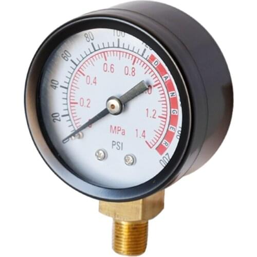 0-200psi Axial Pressure Gauge High Quality Y50 Oil Pressure Gauge Precision Small 0-1.4Mpa Water Pressure Gauge Manometer