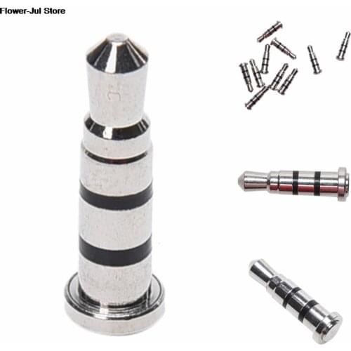 1pc 3.5mm Smart Mikey Mi Key Quick Click Button Smart Key Dustproof Plug Earphone Jack For Xiaomi Mobile Phone Silver