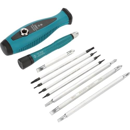 10pcs/Lot Magnetic Slot Cross Star Screwdriver Set Home Appliances Repair MultiFunction Hand Tools for Small Electronic Board