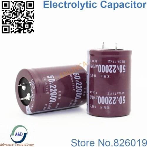 2pcs/lot 50V 22000UF Radial DIP Aluminum Electrolytic Capacitors size 35*50 22000UF 50V Tolerance 20