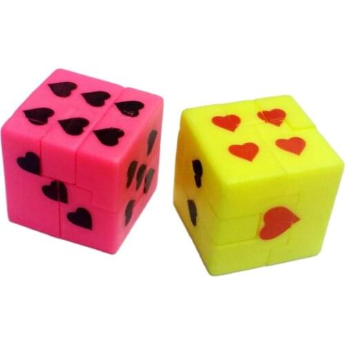 2X Smart IQ heart dot puzzle Dice cube brain game 368-1 Pinara Filler Birthday party favors toys gift Bag Novelty Prize Gag