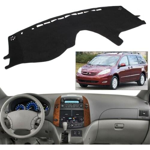 Car Dash Mat Dashboard Cover Dashmat For Toyota Sienna XL20 2004 2005 2006 2007 2008 2009 2010 LHD