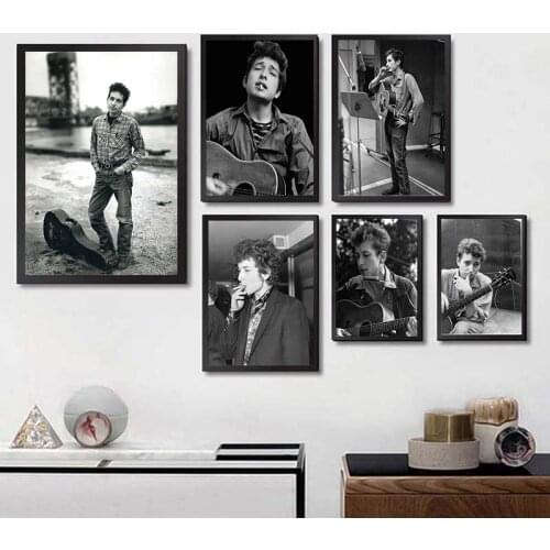 Bob Dylan /USA Ballad artist star Rock music /bar poster/Wall stickers /Retro Poster/decorative painting