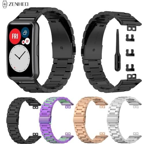 Stainless Steel Bracelet Strap For Huawei Watch Fit Replacement Wrist Band For Huawei Watch Fit Watchband