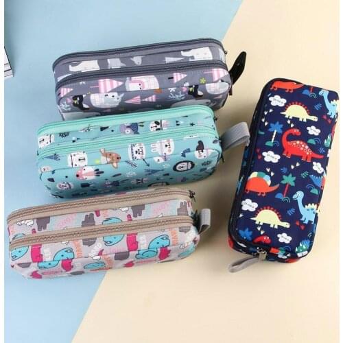 Pencil Cases Pen Case Dinosaur Korean Stationery Cute School High Accessories Accessories Capacity Stationery Cute Office X4D1