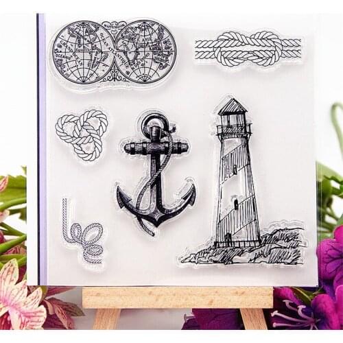 Hot selling Anchor transparent clear stamp / silicone seal roller stamp DIY scrapbook album / card production