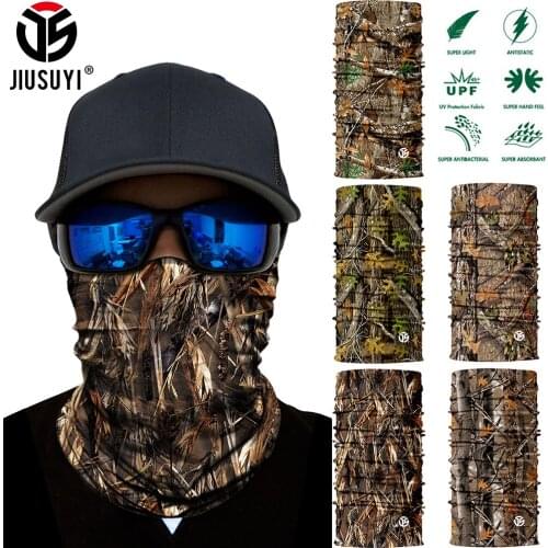 Camouflage 3D Seamless Face Mask Scarf Windproof Outdoor Cycling Motorcycle Bandana Buffs Neck Gaiter Cover Warmer Headscarf Men