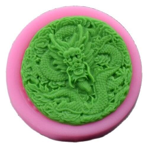 China Dragon Shaped Silicone Mold Fondant Chocolate Epoxy Ornaments Soap Mold For Pastry Cupcake Decorating Kitchen Accessories
