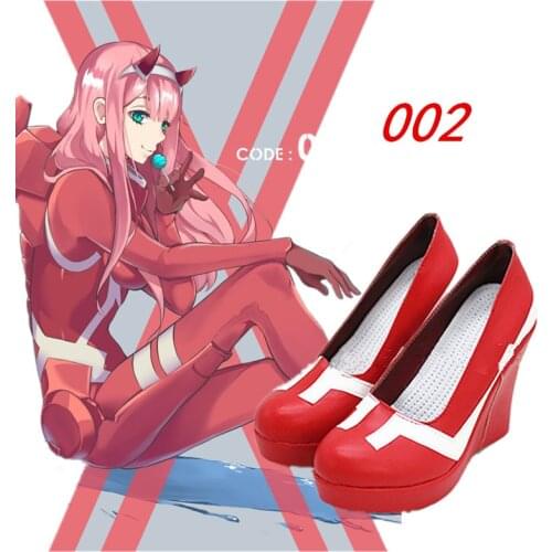 Darling in the franxx cosplay ichigo hiro zero two Shoes 02 Boots Women Cos japanese cosplay shoes custom-made size