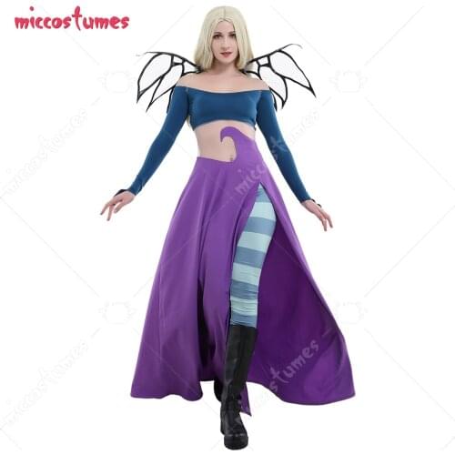 Witch Cornelia Hale Cosplay Costume Striped Leggings with Wings